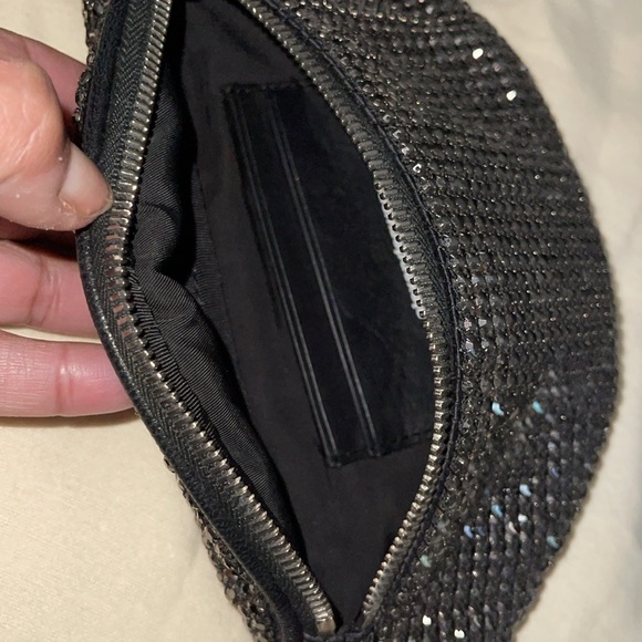 Preloved Alexander Wang bum bag with rhinestones excellent condition silver HW. - Picture 8 of 12